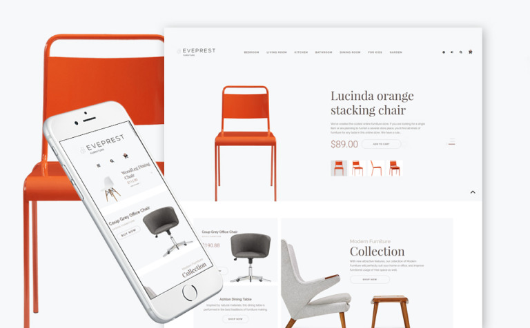 Eveprest - Furniture Store Responsive PrestaShop Theme Big Screenshot Eveprest - Furniture Store PrestaShop Theme New Screenshots BIG