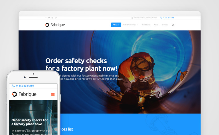 Fabrique - Industrial & Engineering WPML ready WordPress Template Big Screenshot Fabrique - Industrial & Engineering WordPress Theme New Screenshots BIG