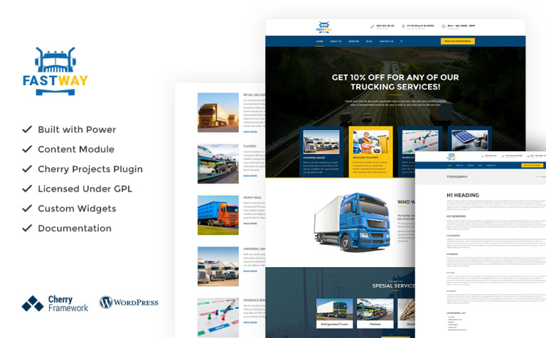 FastWay - Transportation Company Responsive WPML ready WordPress Template Big Screenshot FastWay - Transportation Company Responsive WordPress Theme New Screenshots BIG