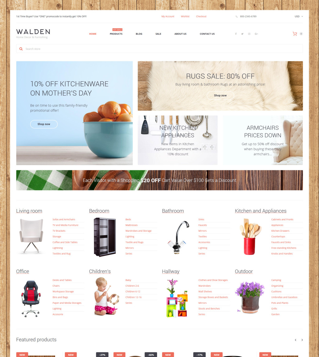 Home Decor Furnishing Online Supermarket Shopify Theme