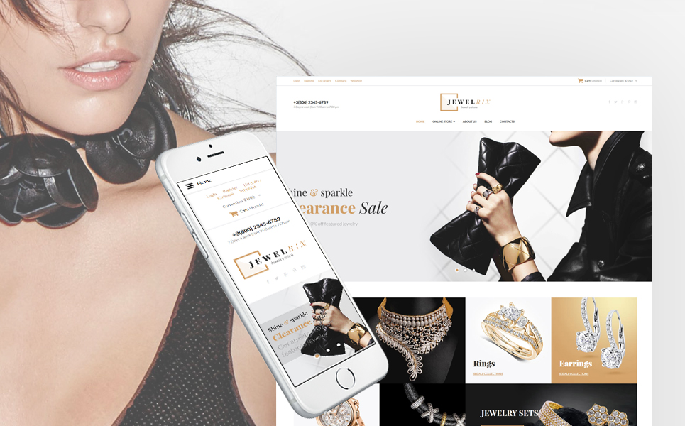 Jewelrix - Jewelry Collection VirtueMart Template New Screenshots BIG
