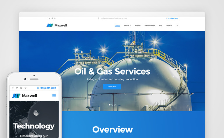 Maxwell - Oil & Gas Company Responsive Responsive WordPress Theme Big Screenshot Maxwell - Oil & Gas Company Responsive WordPress Theme New Screenshots BIG