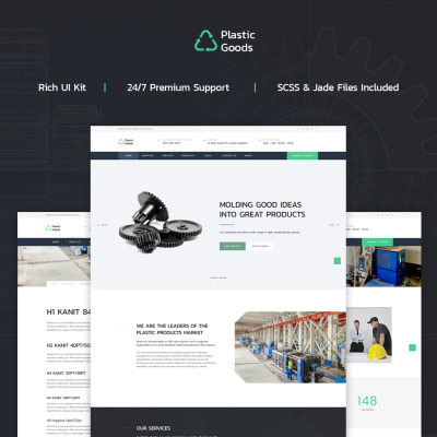 Plastic Goods Website Template