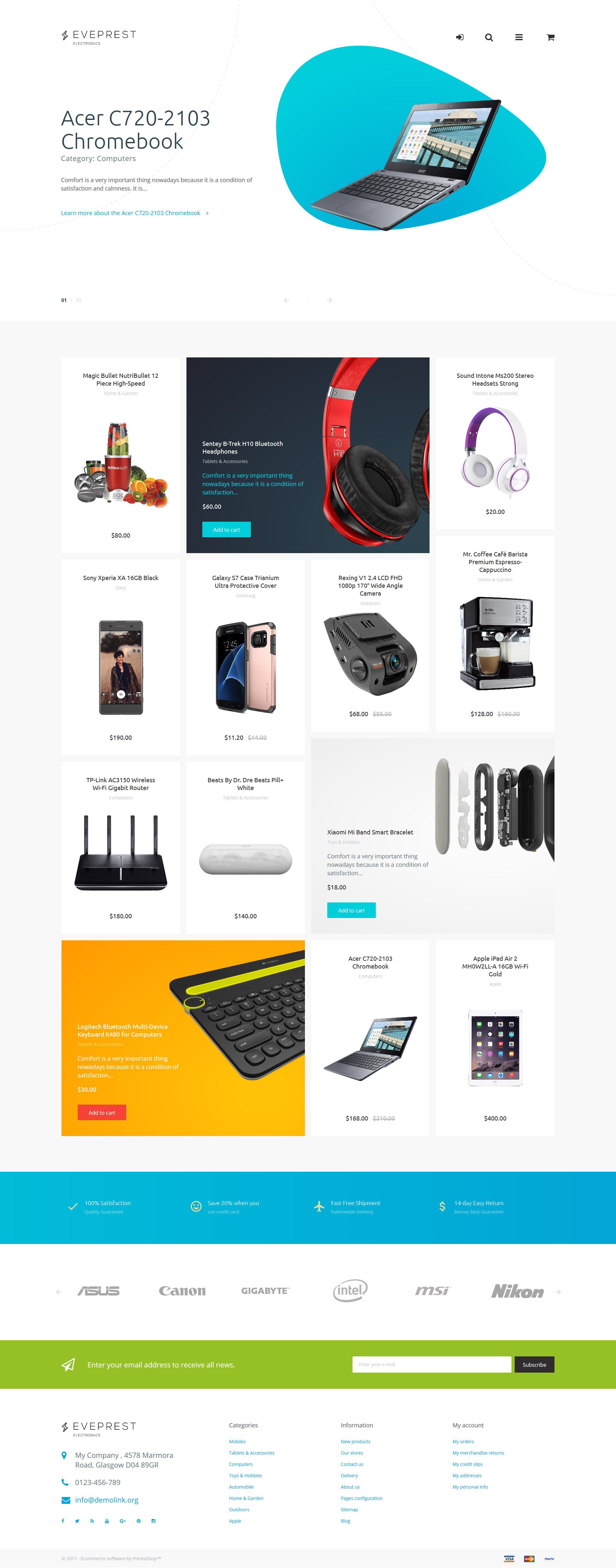 Responsive Eveprest - Electronics Prestashop #62337 - Ekran resmi