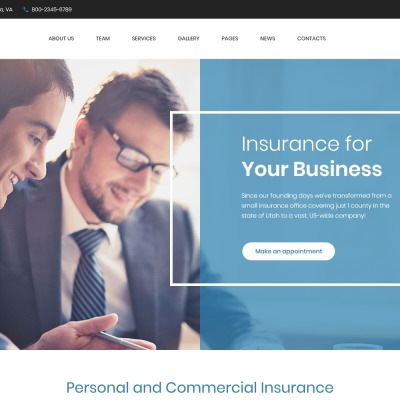 Insurance Responsive WordPress Teması