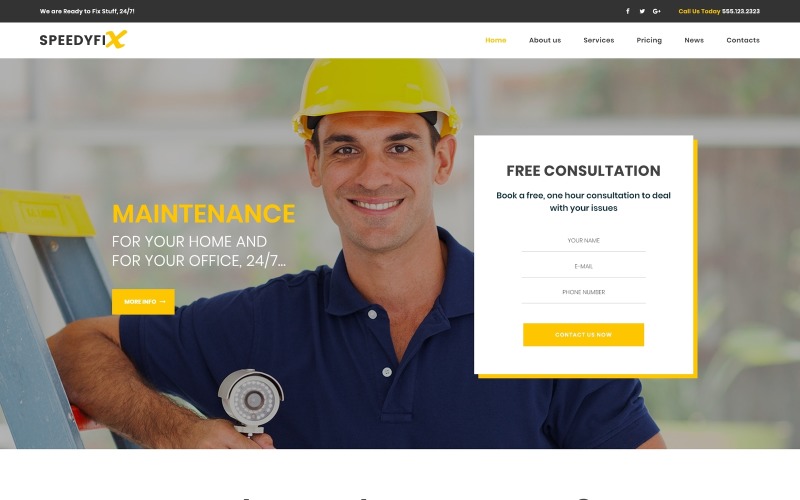 SpeedyFix - Handyman Services WordPress Theme