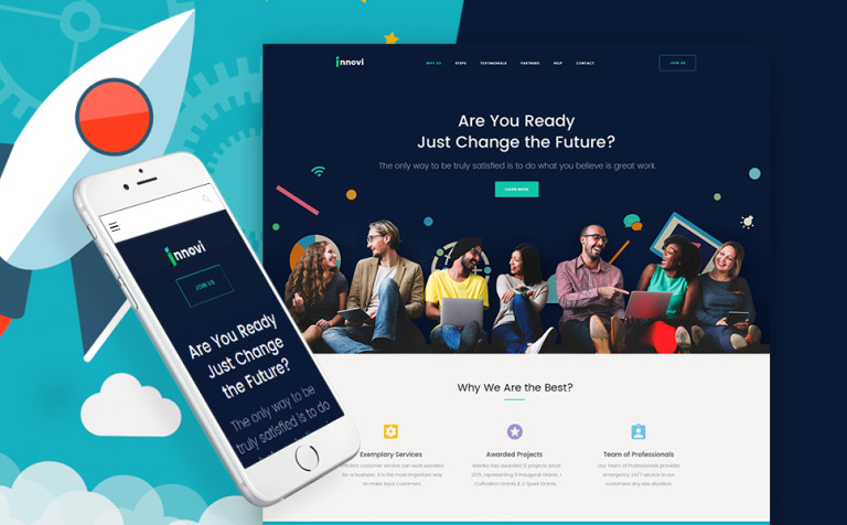 Startup & Creative Digital Agency Responsive WordPress Template Big Screenshot Startup & Creative Digital Agency WordPress Theme New Screenshots BIG