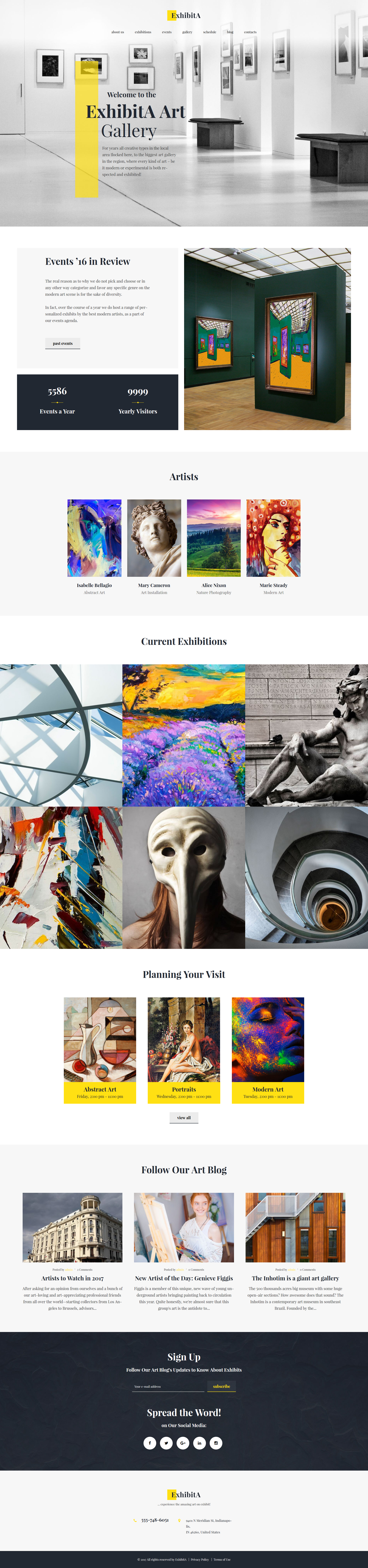 Tema De WordPress "ExhibitA" #62373 - captura de pantalla