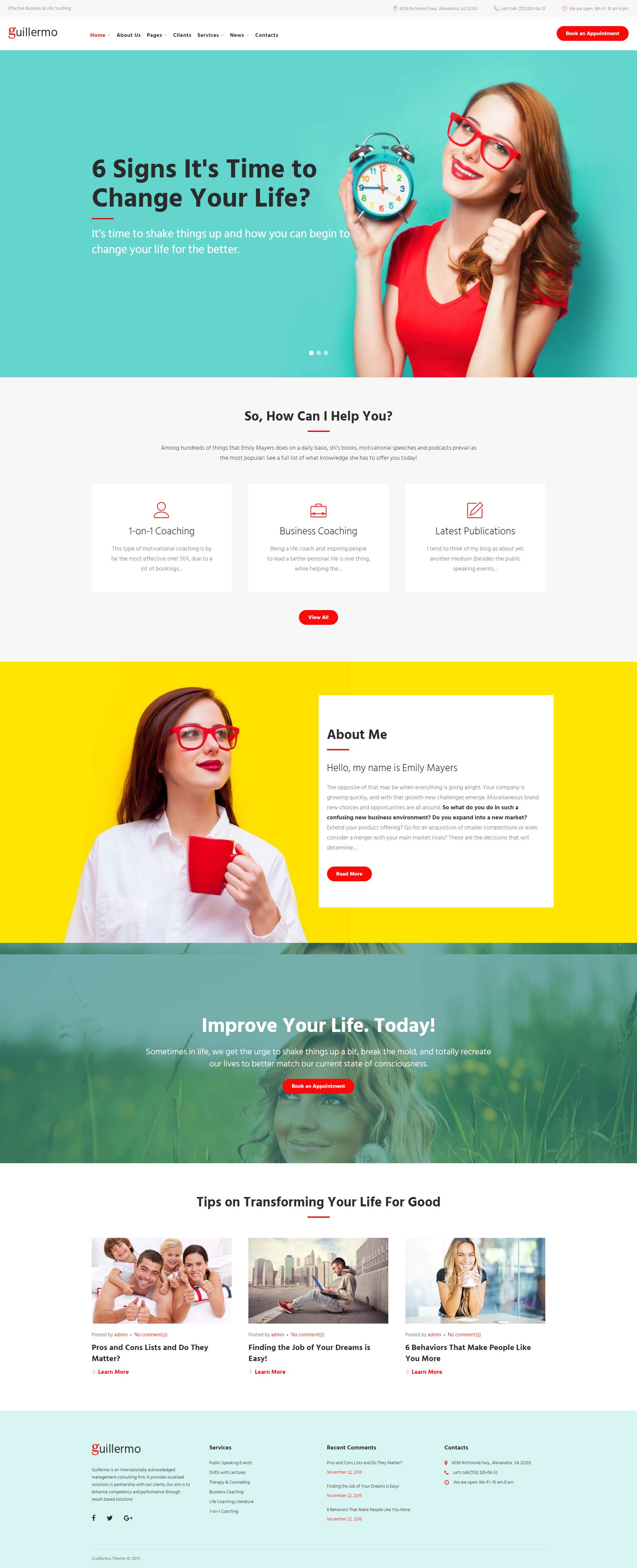 Tema De WordPress "Guillermo" #62358 - captura de pantalla