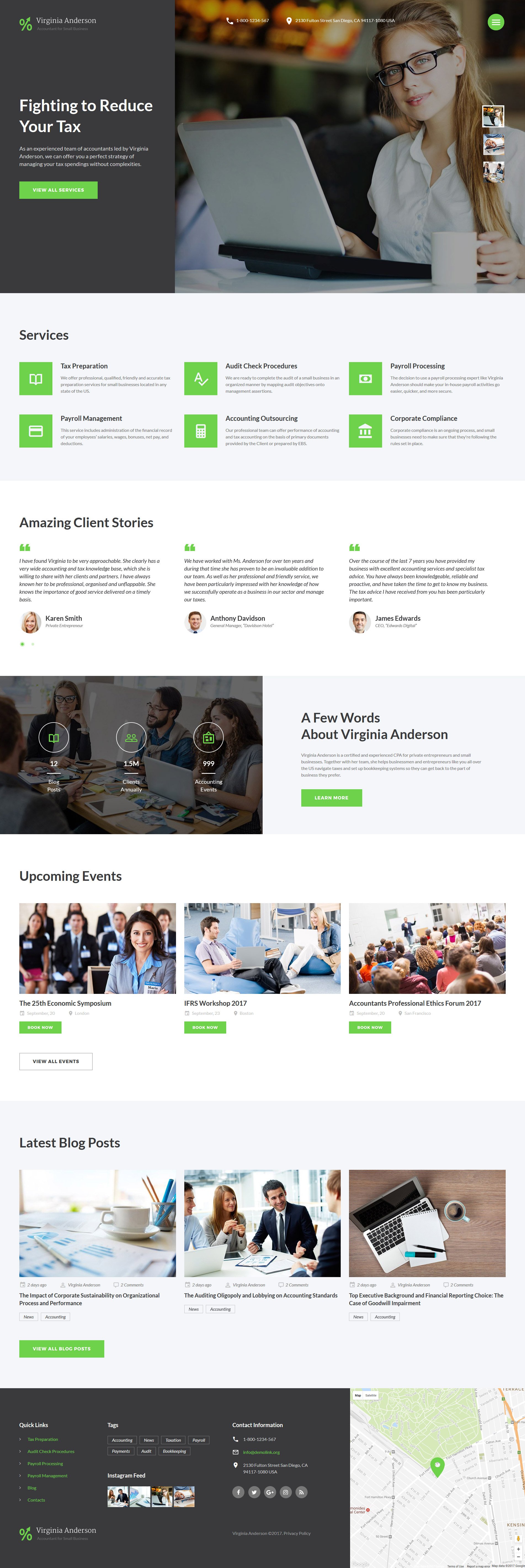 Virginia Anderson - Accountant for Small Business Multipage Website Template New Screenshots BIG