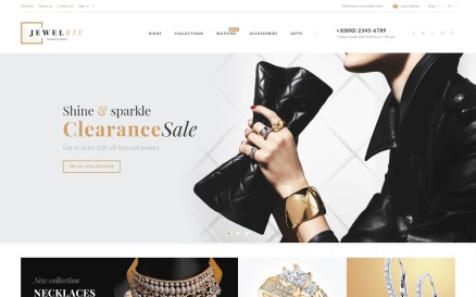 Jewelrix - Jewelry Store Website Template PrestaShop Theme
