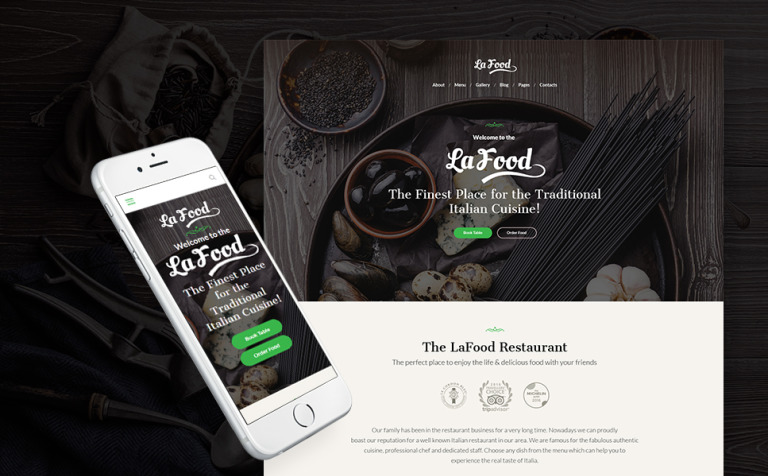 La Food - Italian Restaurant Responsive WPML ready WordPress Template Big Screenshot La Food - Italian Restaurant Responsive WordPress Theme New Screenshots BIG