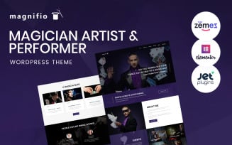 Magician Artist & Performer WordPress Theme - Magnifio WordPress Theme