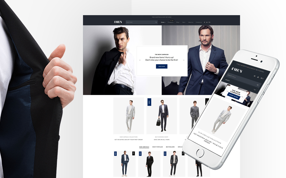 4Men - Men's Fashion Shopify Theme New Screenshots BIG