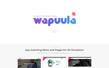 Wapuula - Multipurpose Corporate WordPress Theme
