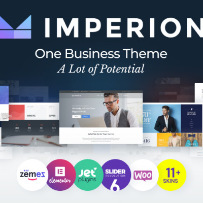 Imperion - Multipurpose Corporate WPML Ready wordpress template #62626