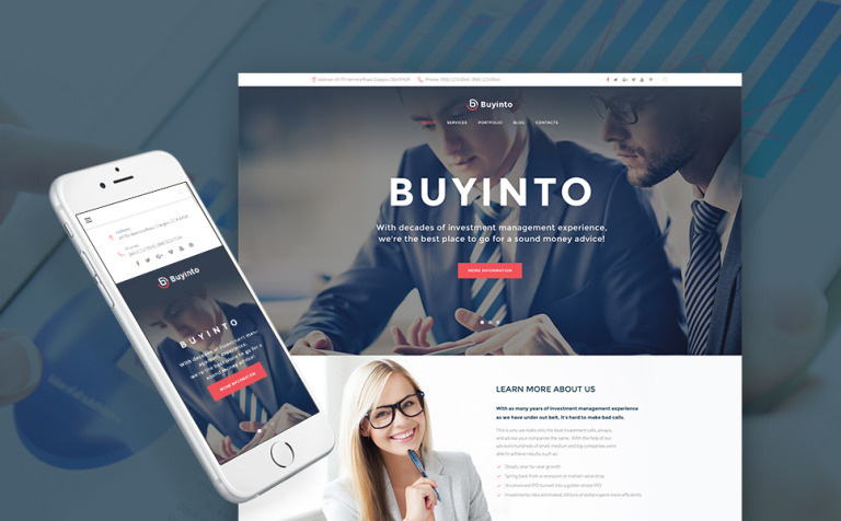 Business Investment & Management Responsive WordPress Theme Big Screenshot Business Investment & Management WordPress Theme New Screenshots BIG