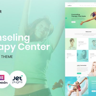 Counselor - Counseling Therapy Center Responsive WordPress Theme #63388