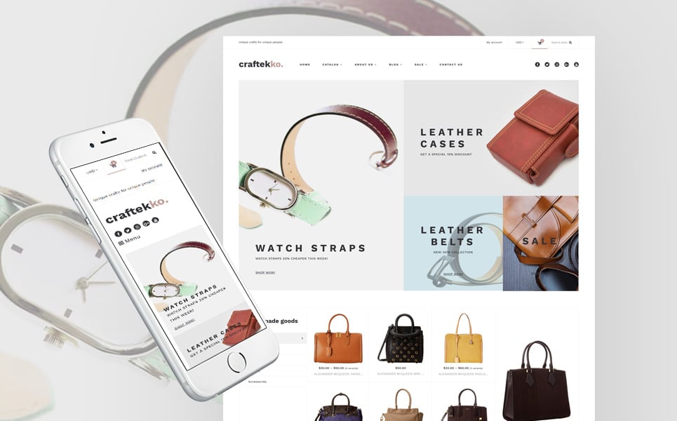 Craftekko - Handbag Responsive Shopify Theme New Screenshots BIG