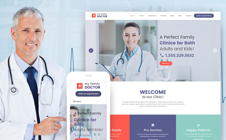 Private Family Doctor Parallax WordPress Theme Big Screenshot Private Family Doctor WordPress Theme New Screenshots BIG