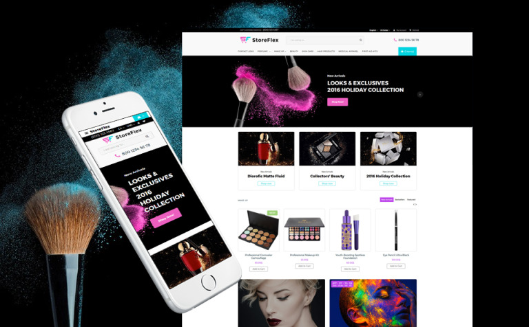 StoreFlex - Cosmetics Store Responsive Responsive OpenCart Theme Big Screenshot StoreFlex - Cosmetics Store Responsive OpenCart Template New Screenshots BIG