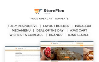 StoreFlex - Food Responsive OpenCart Template