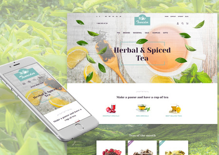 Herbal & Spiced Tea Responsive Prestashop