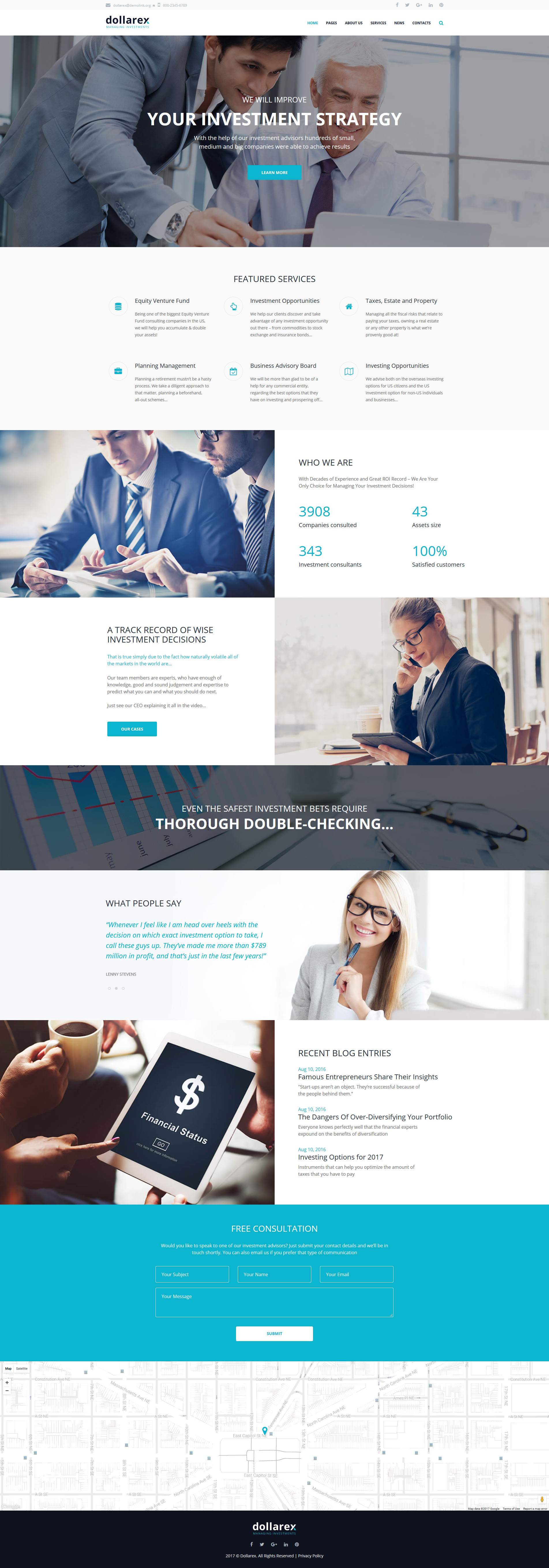 Tema De WordPress "Dollarex" #63348 - captura de pantalla