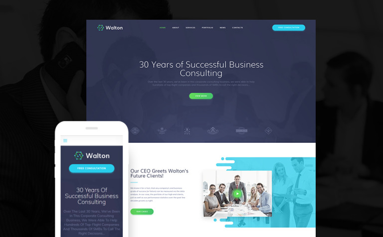 Walton - Finance & Consulting Corporate WPML ready WordPress Template Big Screenshot Walton - Finance & Consulting Corporate WordPress Theme New Screenshots BIG