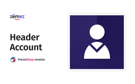 Header Account PrestaShop Module