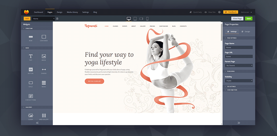 Shanti - Yoga Club Moto CMS 3 Template