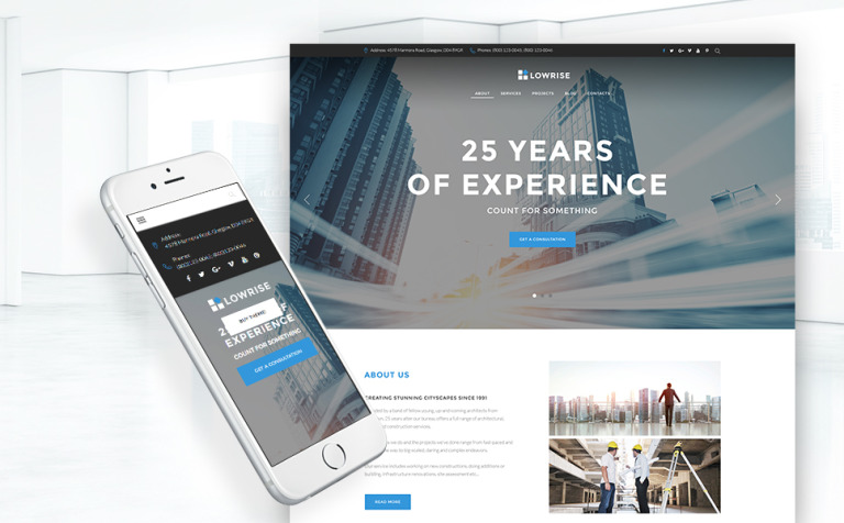 Architect Services Portfolio Responsive WordPress Theme Big Screenshot Architect Services Portfolio WordPress Theme New Screenshots BIG