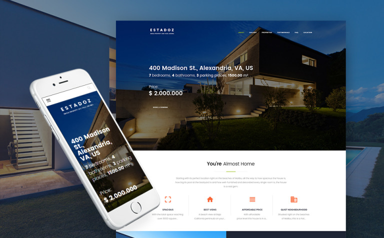 Estadoz - Real Estate Agency WPML ready WordPress Template Big Screenshot Estadoz - Real Estate Agency WordPress Theme New Screenshots BIG