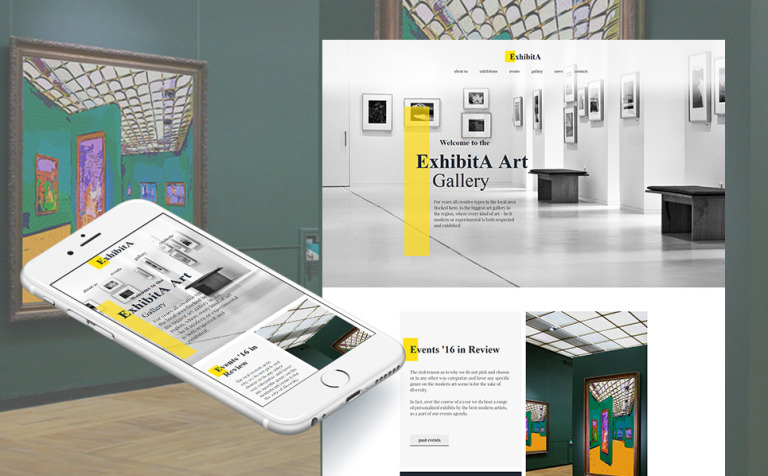 exhibita portrait gallery moto cms html template 63445