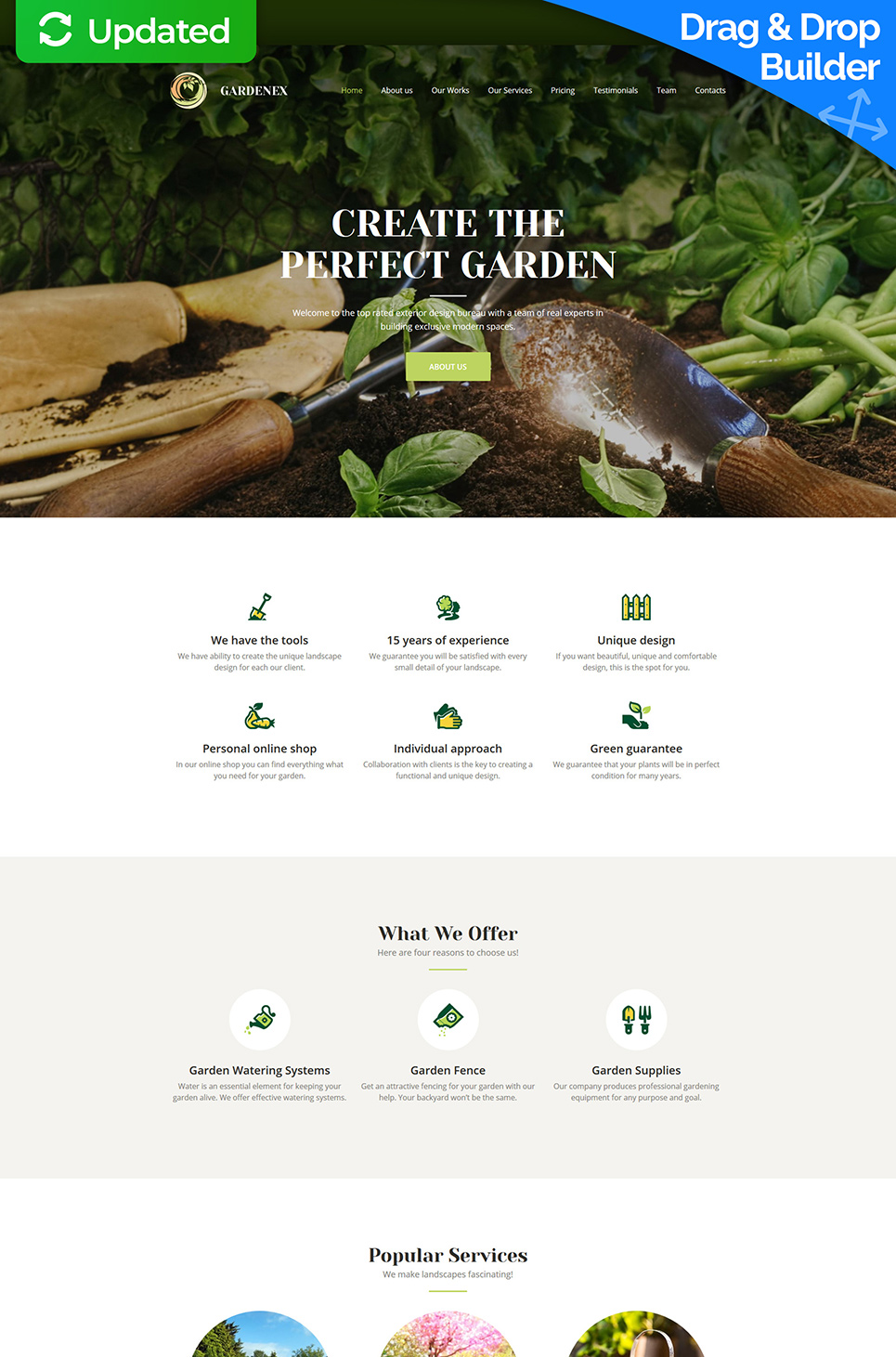 Gardenex - Premium Moto CMS 3 Template New Screenshots BIG