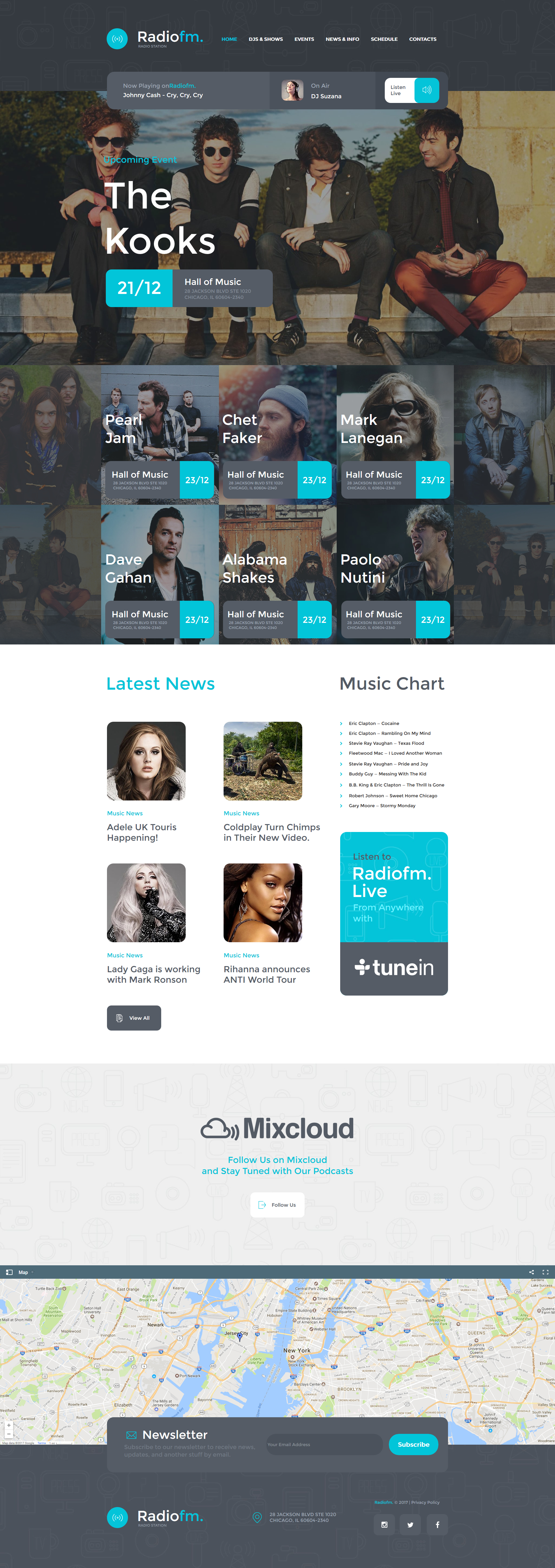 Plantilla Moto CMS HTML #63442 para Sitio de Radio