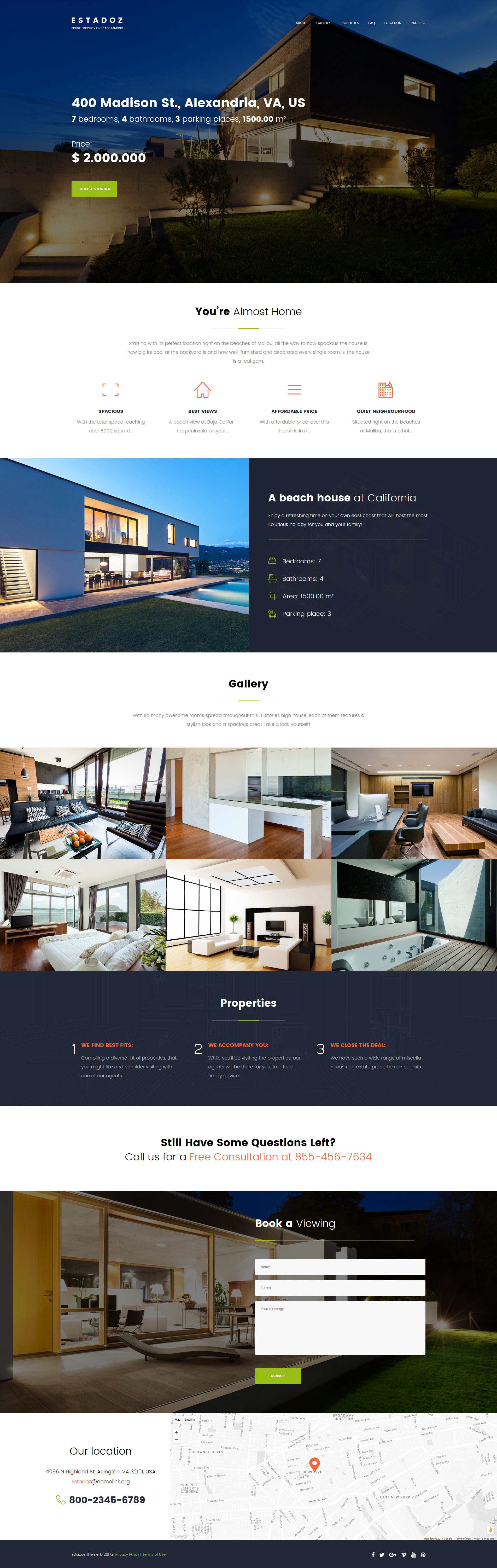Responsive Estadoz - Real Estate Agency Wordpress #63407