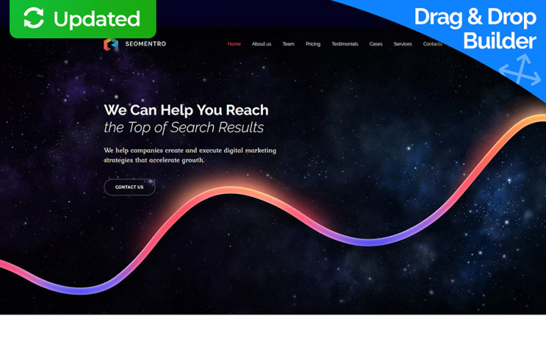 SEO Website Premium Moto CMS 3 Template Big Screenshot SEO Website Responsive Moto CMS 3 Template New Screenshots BIG