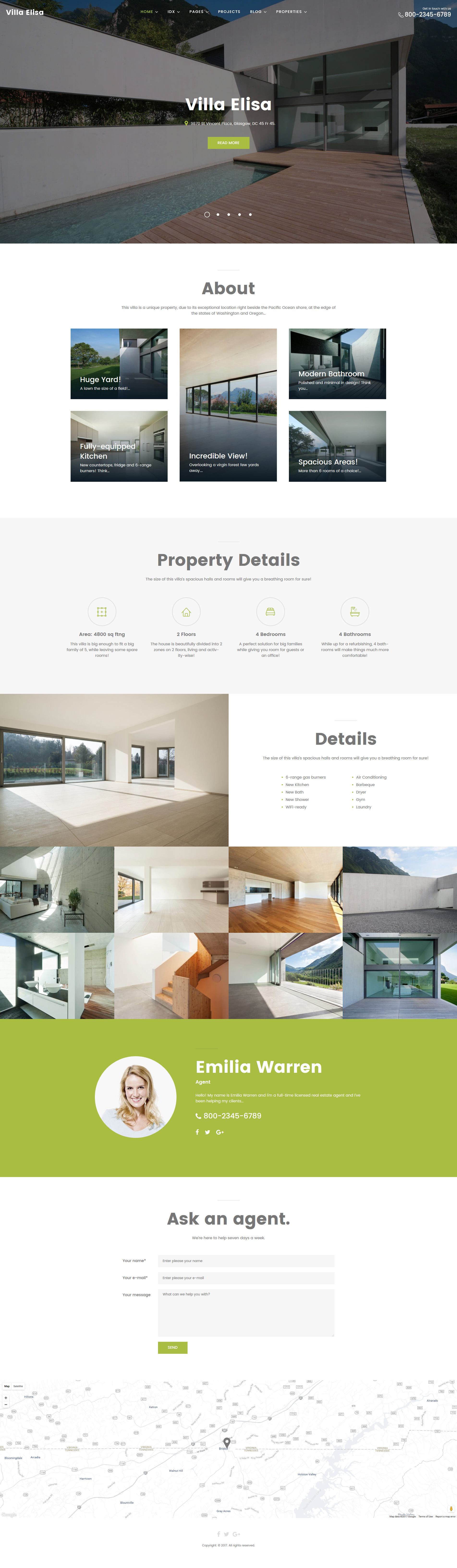 Villa Elisa - Real Estate Responsive WordPress Theme WordPress Theme - screenshot