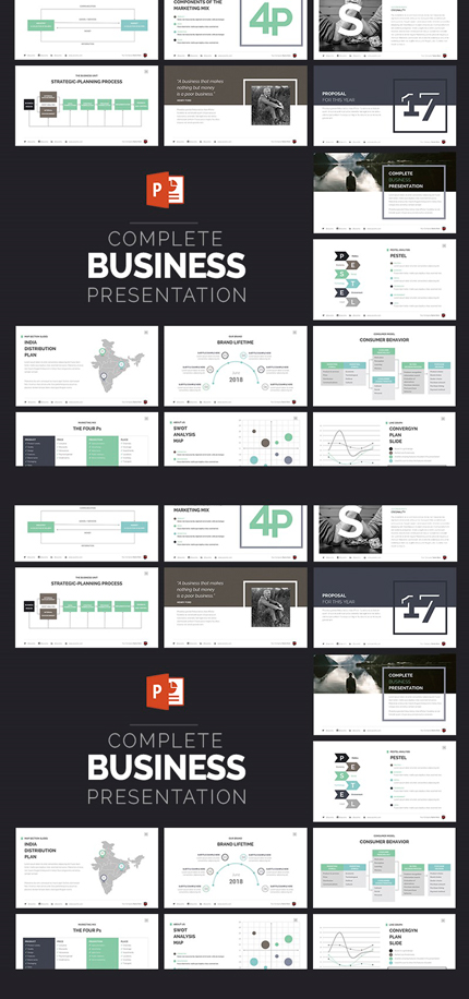 Template #63510 Up Pitch Powerpoint Template - MASTER PAGE SCREENSHOT