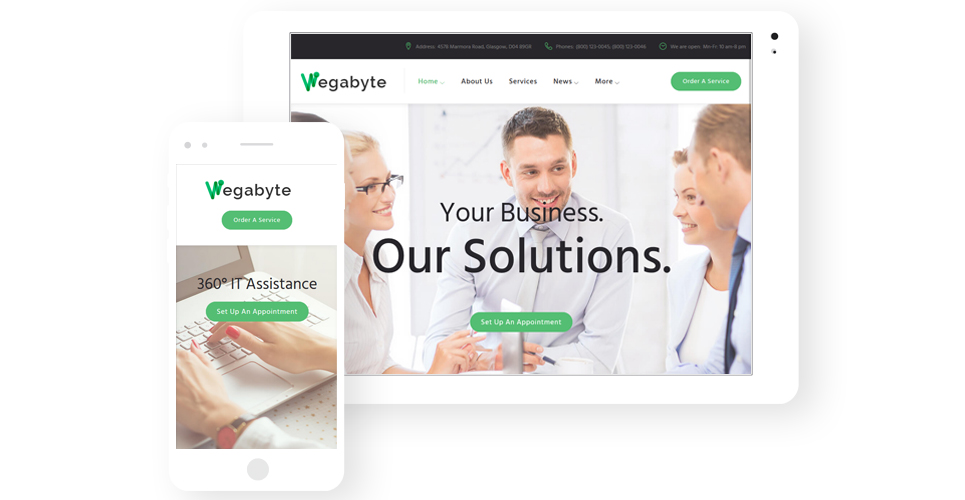 WegaByte - IT Consulting Firm WordPress Theme