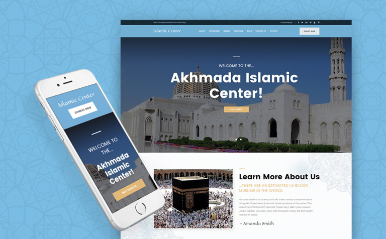 Akhmada - Islamic Center Responsive WordPress Theme Big Screenshot Akhmada - Islamic Center WordPress Theme New Screenshots BIG