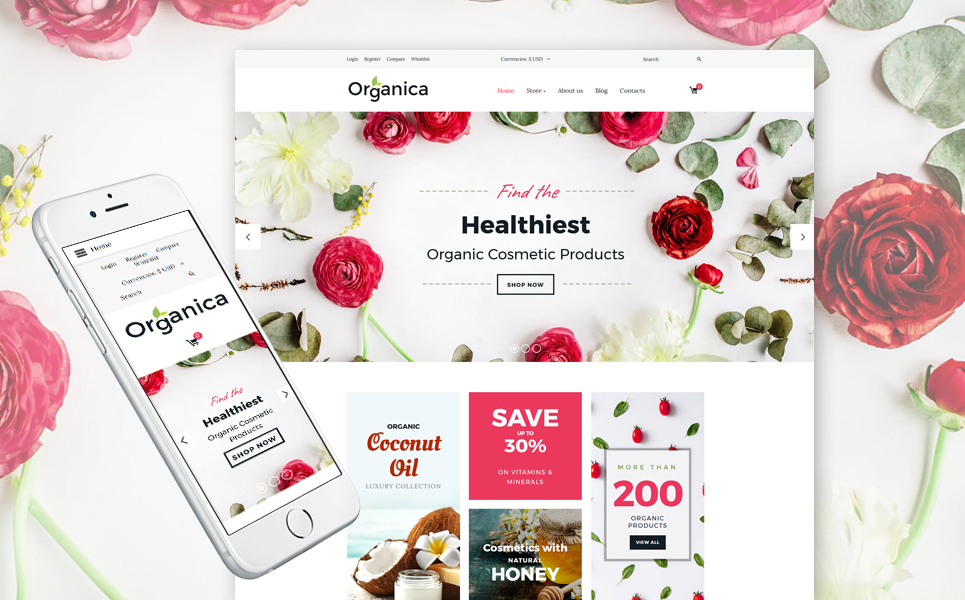 Cosmetics Store Responsive VirtueMart Template New Screenshots BIG