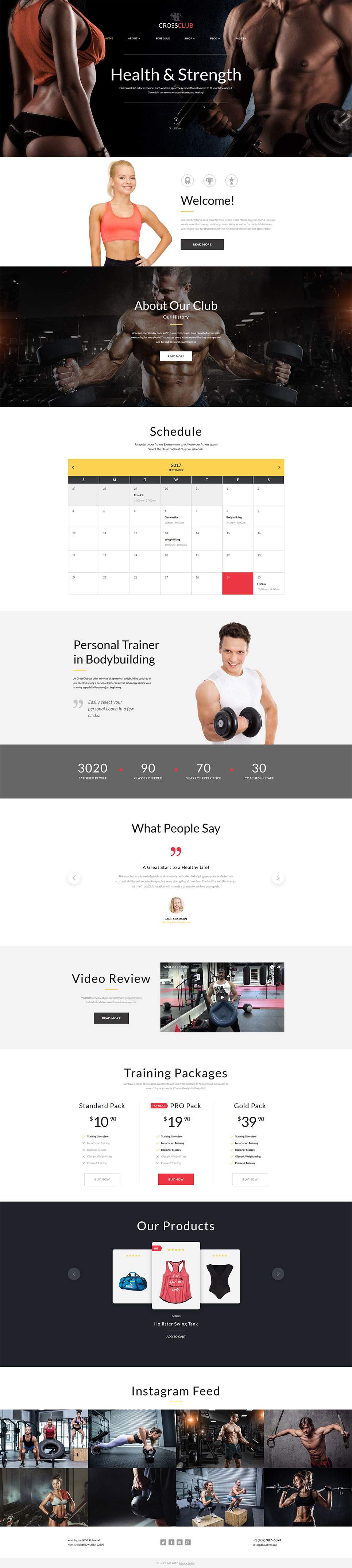 Bodybuilding site Template