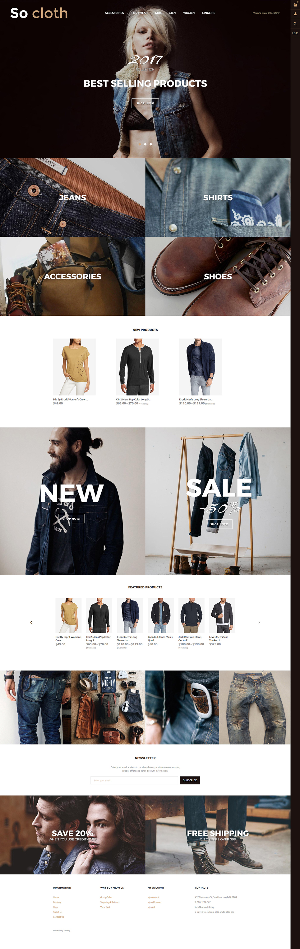 Fashion Store Responsive Shopify Theme New Screenshots BIG
