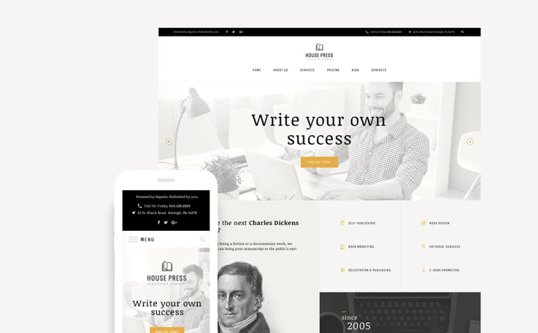 House Press - Publishing Company Responsive WordPress Theme Big Screenshot House Press - Publishing Company WordPress Theme New Screenshots BIG