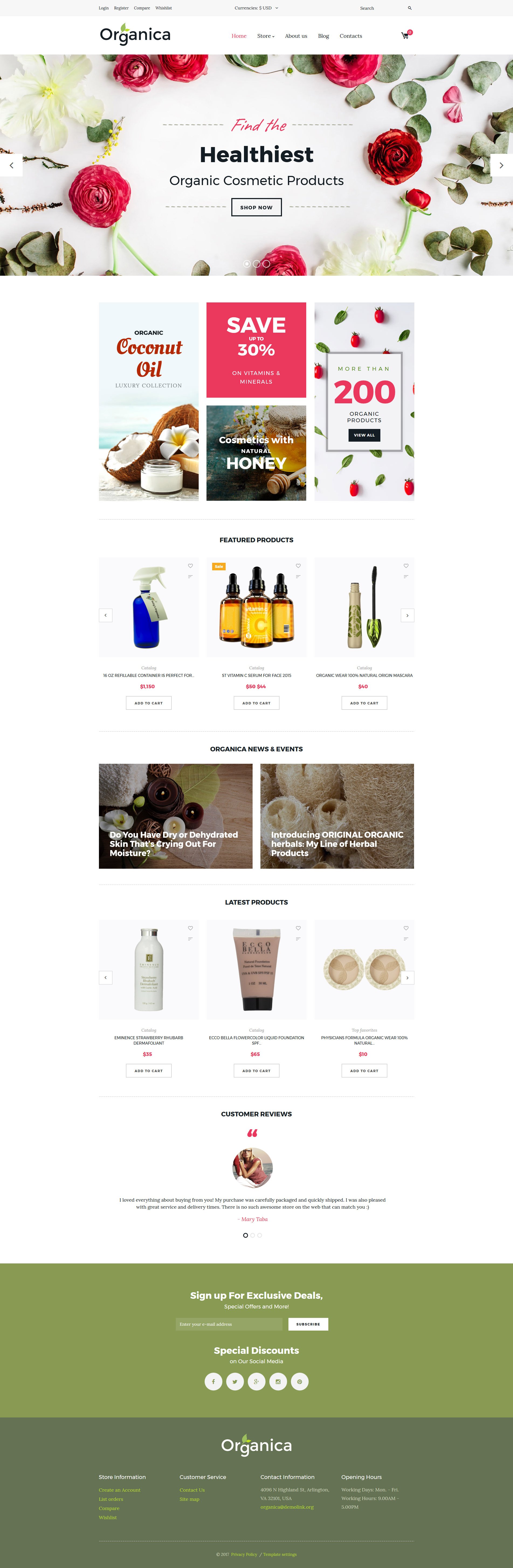 Thème VirtueMart pour boutique de cosmétique #63566