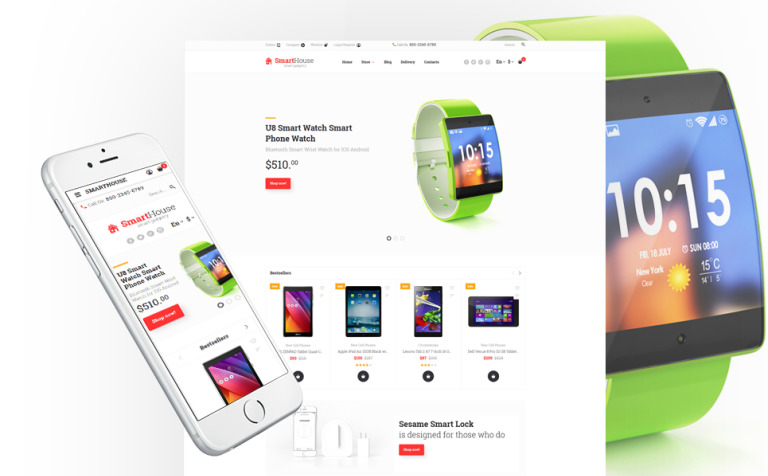 Electronics Store Responsive OpenCart Template Big Screenshot Electronics Store Responsive OpenCart Template New Screenshots BIG