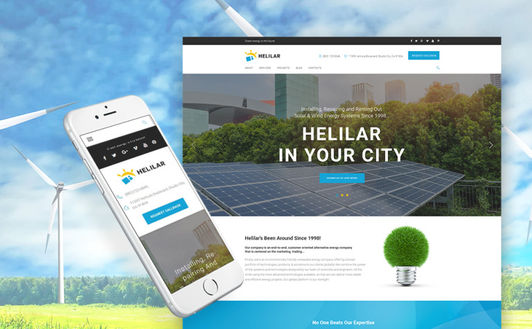 Helilar - Solar & Renewable Energy Responsive WordPress Template Big Screenshot Helilar - Solar & Renewable Energy WordPress Theme New Screenshots BIG