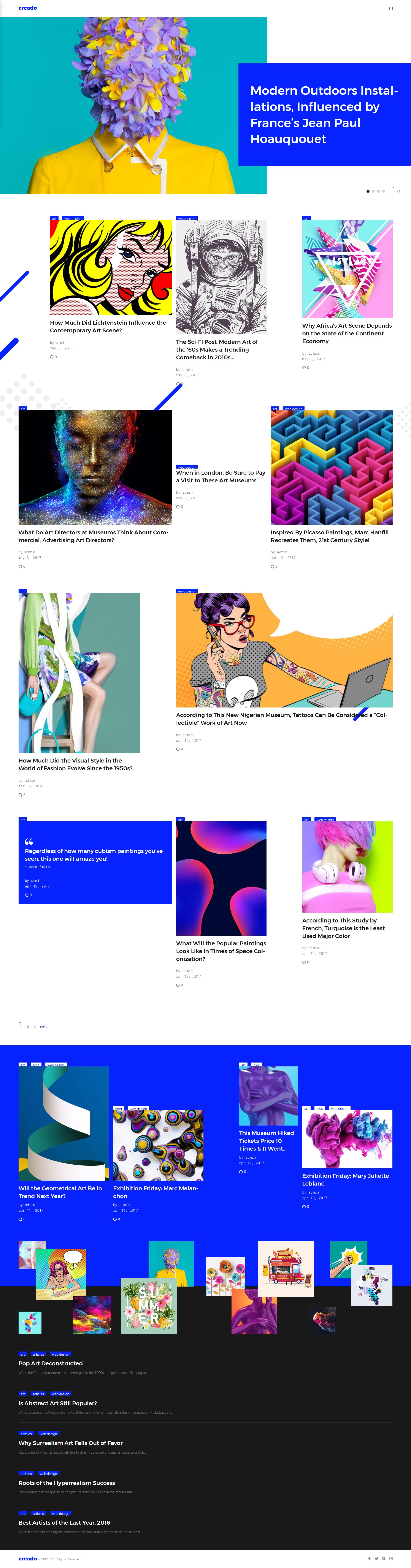 Responsive Creado - Art Gallery Responsive Wordpress #63661 - Ekran resmi